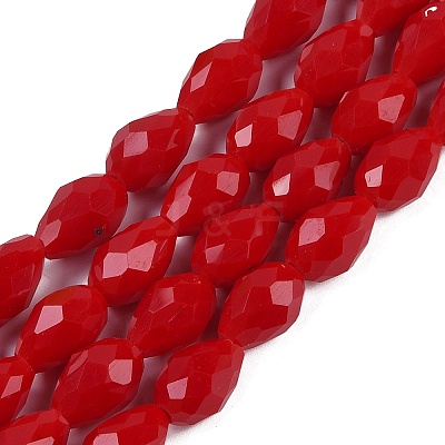 Opaque Solid Color Beads Strands EGLA-N013-P8mm-D07-1