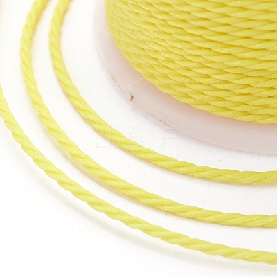 Round Waxed Polyester Cord YC-G006-01-1.0mm-04-1
