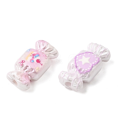 Printed CCB Plastic Beads PL-CBA2450-08-1