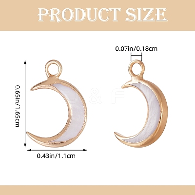 10Pcs Natural Freshwater Shell Pendants SHEL-SZ0001-05-1