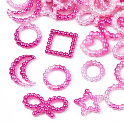 Spray Paint ABS Plastic Cabochons KY-S169-01D-1