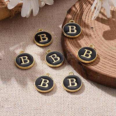 Golden Plated Alloy Charms X-ENAM-S118-02B-1