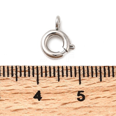 Brass Spring Ring Clasps KK-D407-20P-B-1