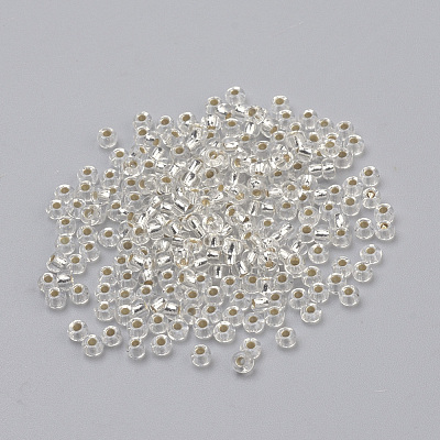 FGB 6/0 Grade A Round Glass Seed Beads X-SEED-A022-F6-34-1