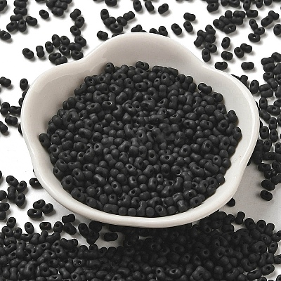 Glass Frosted Seed Beads SEED-K009-05B-03-1