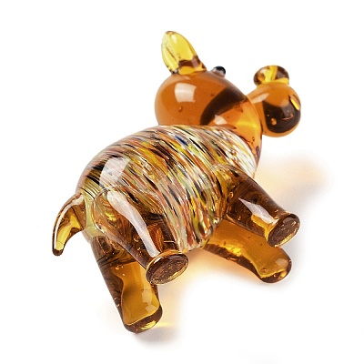 3D Horse Handmade Lampwork Display Decoration DJEW-C012-07-1