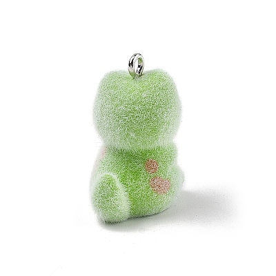 Flocky Resin Pendants FIND-A061-01L-1