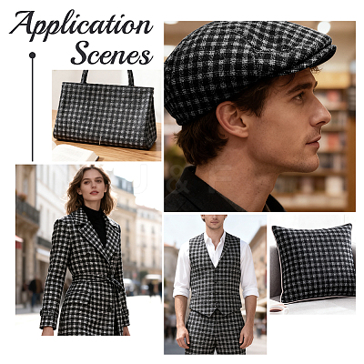 Woolen & Fibre Fabric DIY-WH0759-12C-1
