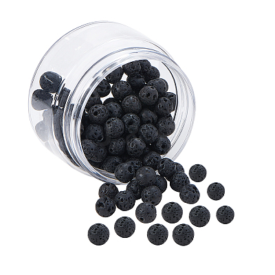 DIY Natural Lava Rock Bead Stretch Bracelet Making Kits DIY-CJ0001-21D-1