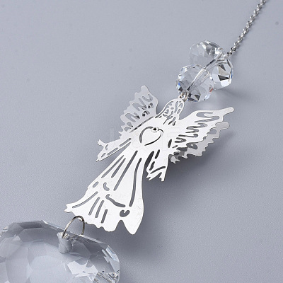 Crystals Chandelier Suncatchers Prisms AJEW-G025-E01-1