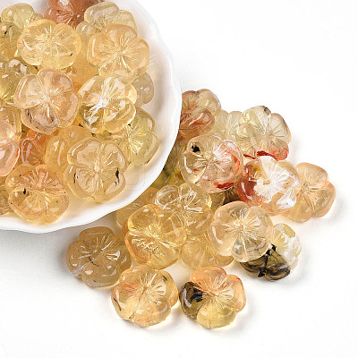 Transparent Acrylic Beads TACR-T028-40F-1