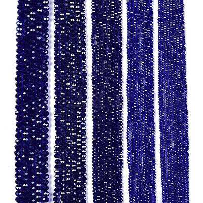 Electroplate Glass Beads Strands EGLA-A044-T4mm-A06-1