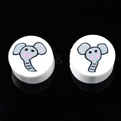 Handmade Polymer Clay Beads CLAY-N008-036K-1