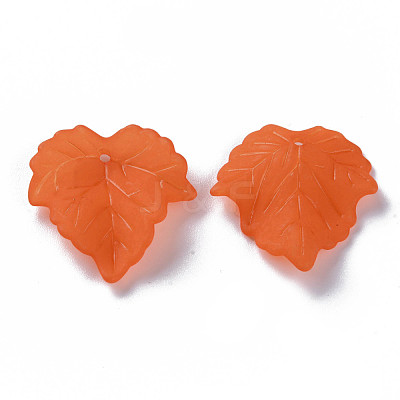 Autumn Theme Transparent Frosted Acrylic Pendants PAF002Y-19-1