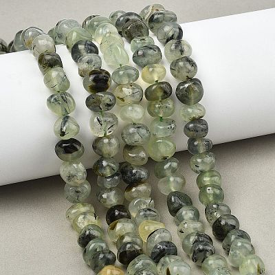 Natural Prehnite Beads Strands G-P617-B01-01-1