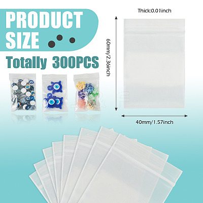 Transparent Plastic Resealable Packaging Bags OPP-TADJ0001-05E-1