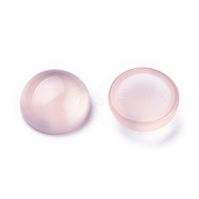 Natural Chalcedony Cabochons G-P393-R56-10MM-A-1
