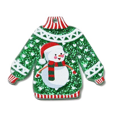Christmas Themed Acrylic Pendants SACR-P022-03D-1