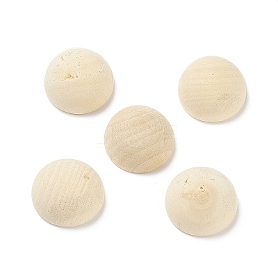 (Defective Closeout Sale: Wood Texture and Crack) Unfinished Natural Wood Cabochons WOOD-XCP0001-68-1