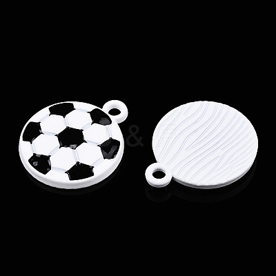 Baking Paint Alloy Pendants ENAM-S119-023A-1