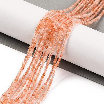 Natural Sunstone Beads Strands G-F770-C01-01-1