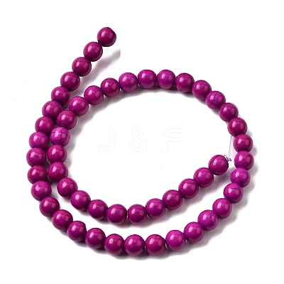 Synthetic Turquoise Beads Strands TURQ-G106-6mm-02O-1