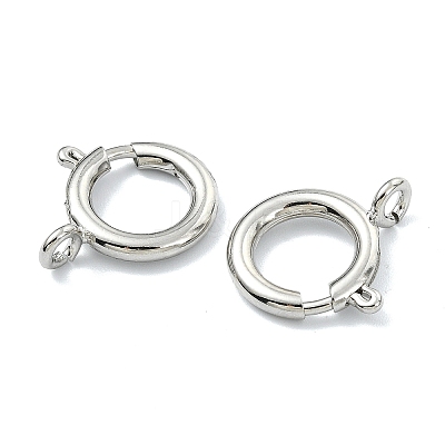 SHEGRACE Brass Spring Ring Clasps XGRPCN018-224P-1
