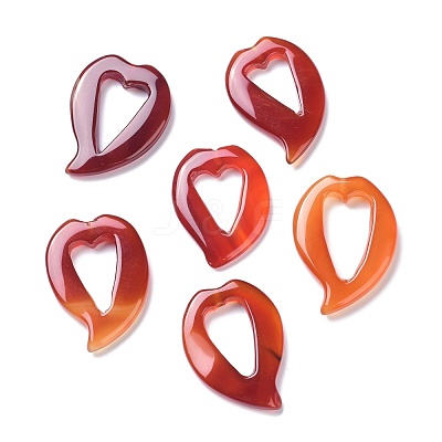 Natural Red Agate Beads G-Z020-04-1