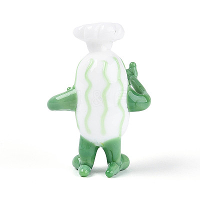 Handmade Lampwork Cartoon Chef Display Decorations LAMP-T025-12E-1