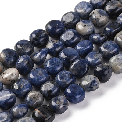 Natural Sodalite Beads Strands G-G146-A03-02-1