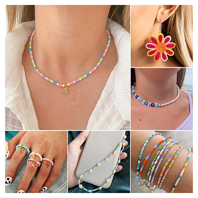Opaque Glass Round Seed Beads GLAA-TAC0025-07A-05-1