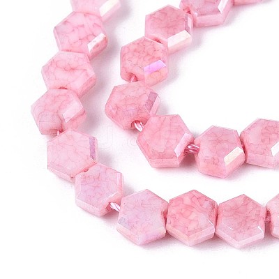 Anti-Tarnish Electroplate Glass Beads Strands GLAA-T028-6mm-02H-1