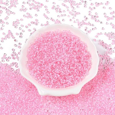 8/0 Inside Colours Transparent Glass Seed Beads X1-SEED-T007-06G-1
