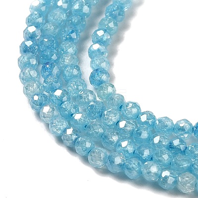 Cubic Zirconia Bead Strands ZIRC-C006-01A-10-1