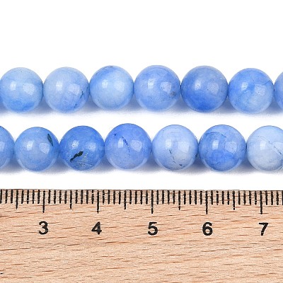 Natural Dyed White Jade Beads Strands GG-CBAEB22-B01-8mm-08-1
