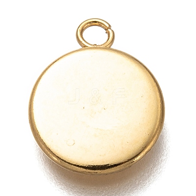304 Stainless Steel Pendant Cabochon Settings X-STAS-Z030-01F-G-1
