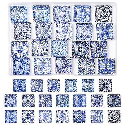 20Pcs Glass Cabochons GLAA-FS0002-59-1