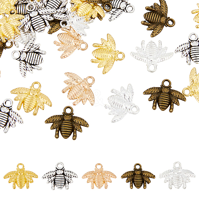 120Pcs 5 Colors Alloy Pendants FIND-HY0001-95-1