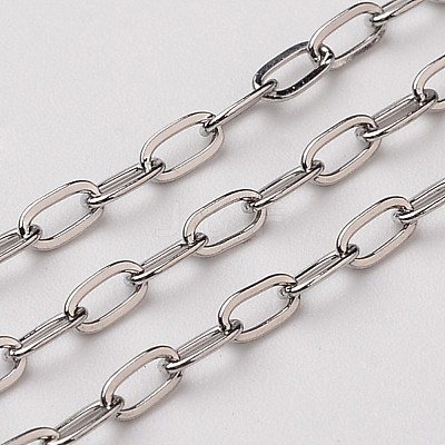 Tarnish Resistant 304 Stainless Steel Cable Chains CHS-L015-16-1