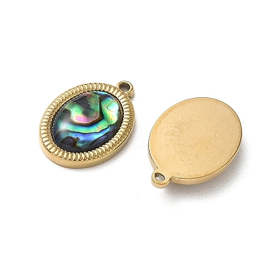 Natural Paua Shell Pendants STAS-G397-08G-02-1