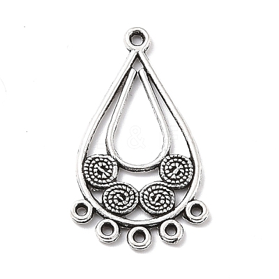 Tibetan Style Alloy Chandelier Components PALLOY-E450-11AS-1