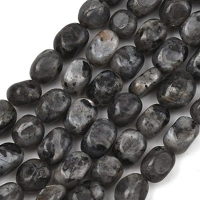 Natural Larvikite Beads Strands GG-C286-A28-1
