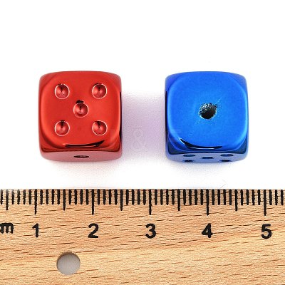 Plating Acrylic Beads OACR-P028-02-1