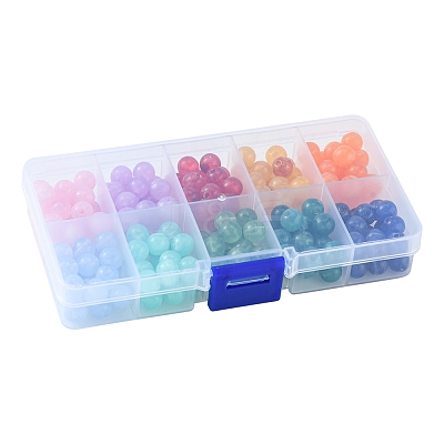 200Pcs 10 Colors Imitation Gemstone Acrylic Beads OACR-FS0001-19-1