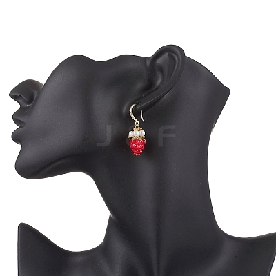 Handmade Lampwork Dangle Earrings EJEW-JE06623-1
