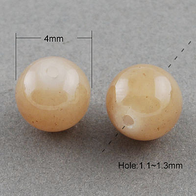 Imitation Jade Glass Beads Strands X-DGLA-S076-4mm-28-1