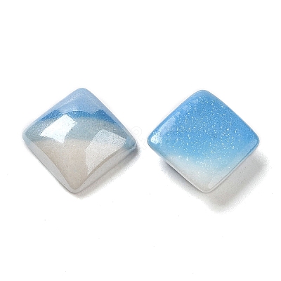 Two Tone Glass Cabochons GLAA-B012-58B-1