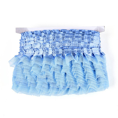 2-Layer Pleated Satin Organza Ribbons PJ-TAC0004-02D-1