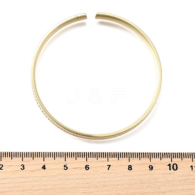 Brass Cuff Bangles for Women BJEW-G742-01G-1