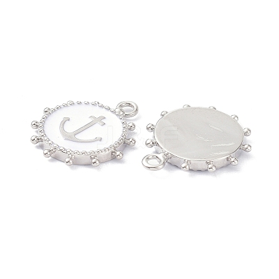 Eco-Friendly Stainless Steel Enamel Pendants STAS-C031-02P-05-1